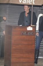 CINDY CRAWFORD and Rande Gerber Out for Dinner at Nobu in Malibu 12/26/2017