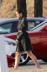 CINDY CRAWFORD on the Set of a Photoshoot in Malibu 12/09/2017