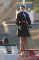 CINDY CRAWFORD on the Set of a Photoshoot in Malibu 12/09/2017