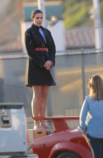 CINDY CRAWFORD on the Set of a Photoshoot in Malibu 12/09/2017
