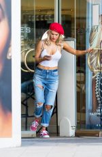 CJ LANA PERRY in Ripped Jeans Out and About in Los Angelese 12/04/2017