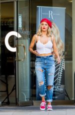 CJ LANA PERRY in Ripped Jeans Out and About in Los Angelese 12/04/2017