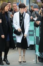 CLAIRE FOY Arrives at AOL Build Studio in New York 12/04/2017