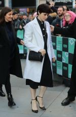 CLAIRE FOY Arrives at AOL Build Studio in New York 12/04/2017