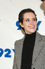 CLAIRE FOY at The Crown Screening in New York 12/04/2017