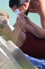 CLAIRE HOLT at a Beach in Miami 12/02/2017