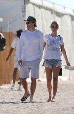 CLAIRE HOLT at a Beach in Miami 12/02/2017
