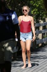 CLAIRE HOLT at a Beach in Miami 12/02/2017