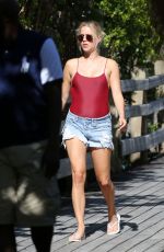 CLAIRE HOLT at a Beach in Miami 12/02/2017