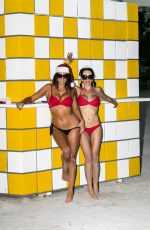 CLAUDIA ROMANI and BELLA BOND in Bikini on the Beach in Miami 12/18/2017