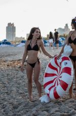CLAUDIA ROMANI and MELISSA LORI in Bikinis at a Beach in Miami 12/23/2017