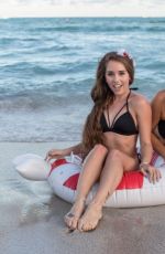 CLAUDIA ROMANI and MELISSA LORI in Bikinis at a Beach in Miami 12/23/2017