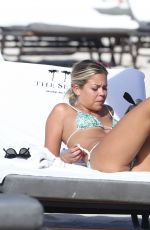 CONSTANCE CARACCIOLO in Bikini at a Beach in Miami 12/07/2017