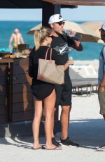 CONSTANZA CARACCIOLO in Bikini at a Beach in Miami 12/05/2017