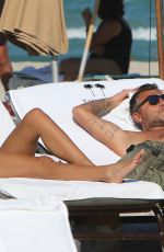 CONSTANZA CARACCIOLO in Bikini at a Beach in Miami 12/05/2017