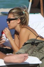 CONSTANZA CARACCIOLO in Bikini at a Beach in Miami 12/05/2017