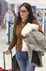 COURTENEY COX at LAX Airport in Los Angeles 12/09/2017