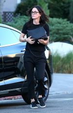 COURTENEY COX Out for Lunch at Nate