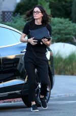 COURTENEY COX Out for Lunch at Nate