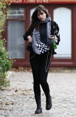 DAISY LOWE Out and About in Primrose Hill 12/30/2017