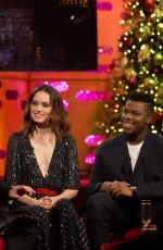 DAISY RIDLEY at Graham Norton Show in London 12/13/2017