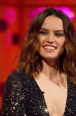 DAISY RIDLEY at Graham Norton Show in London 12/13/2017