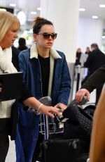 DAISY RIDLEY at Heathrow Airport in London 12/11/2017