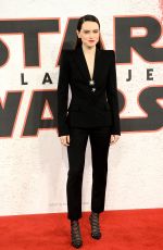 DAISY RIDLEY at Star Wars: The Last Jedi Photocall in London 12/13/2017