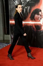 DAISY RIDLEY at Star Wars: The Last Jedi Photocall in London 12/13/2017