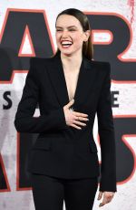 DAISY RIDLEY at Star Wars: The Last Jedi Photocall in London 12/13/2017