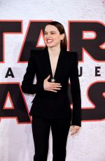 DAISY RIDLEY at Star Wars: The Last Jedi Photocall in London 12/13/2017