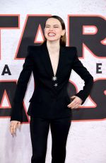 DAISY RIDLEY at Star Wars: The Last Jedi Photocall in London 12/13/2017