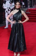 DAISY RIDLEY at Star Wars: The Last Jedi Premiere in London 12/12/2017