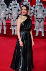 DAISY RIDLEY at Star Wars: The Last Jedi Premiere in London 12/12/2017