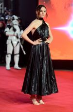 DAISY RIDLEY at Star Wars: The Last Jedi Premiere in London 12/12/2017