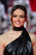 DAISY RIDLEY at Star Wars: The Last Jedi Premiere in London 12/12/2017