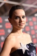 DAISY RIDLEY at Star Wars: The Last Jedi Premiere in Los Angeles 12/09/2017