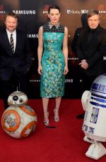 DAISY RIDLEY at Star Wars: The Last Jedi Premiere in Shanghai 12/20/2017