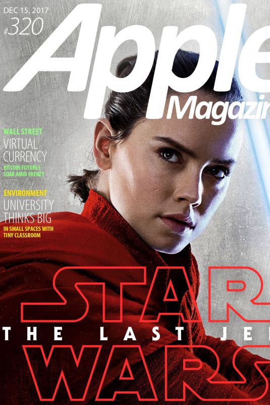 DAISY RIDLEY in Apple Magazine, December 2017