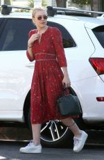 DAKOTA FANNING and Henry Frye Out for Lunch in Studio City 12/30/2017