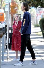 DAKOTA FANNING and Henry Frye Out for Lunch in Studio City 12/30/2017