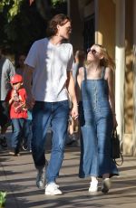 DAKOTA FANNING and Henry Frye Out in Los Angeles 12/28/2017