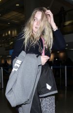 DAKOTA FANNING at LAX Airport in Los Angeles 12/19/2017