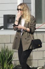 DAKOTA FANNING Leaves Her Home in Los Angeles 12/20/2017