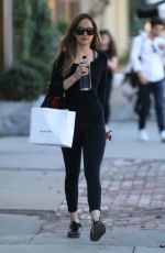 DAKOTA JOHNSON at Alfred Coffee and Violet Grey in West Hollywood 12/13/2017