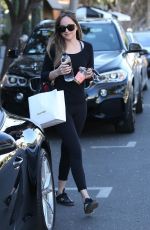 DAKOTA JOHNSON at Alfred Coffee and Violet Grey in West Hollywood 12/13/2017
