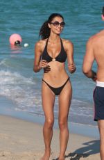 DANIELLE HERRINGTON and RAVEN LYN in Bikinis at a Beach in Miami 12/09/2017