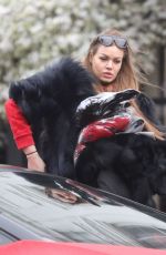 DARIA RADIONOVA in Swarovski Chrystal Covered Lamborghini Out in London 12/24/2017
