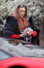 DARIA RADIONOVA in Swarovski Chrystal Covered Lamborghini Out in London 12/24/2017