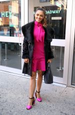 DEMI-LEIGH NEL-PETERS Arrives at AOL Build Series in New York 11/29/2017